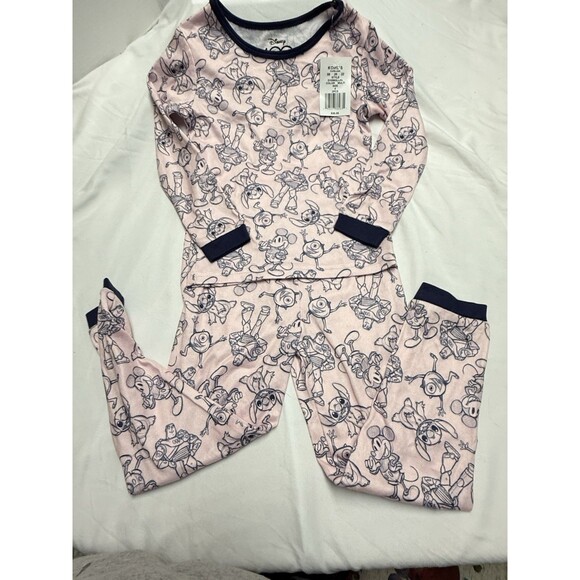 Disney  Girl’s Character 100 2-Piece Pajama Set Size 6 Soft & Cuddly - Picture 1 of 6